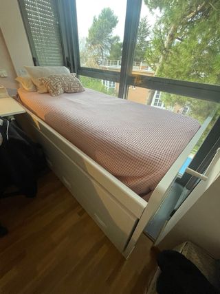 Cama nido con 2 cajones, cama supletoria y colchón