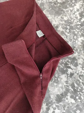 Pantalón de vestir paño cremallera