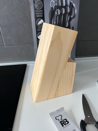 Set Coltelli Renberg 15 Pezzi con ceppo in legno