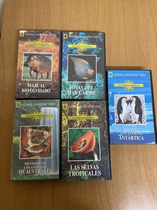 Lote 5 VHS National Geographic - Últimos Paraísos
