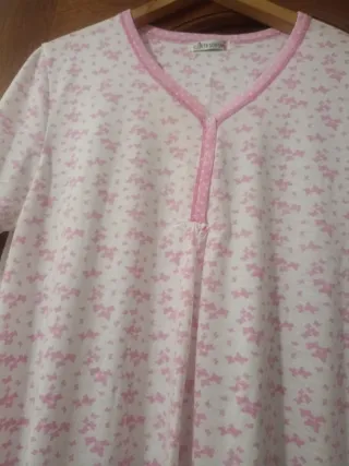Camisón señora manga corta floral