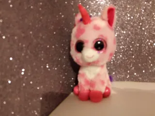Peluche unicorno rosa con pois