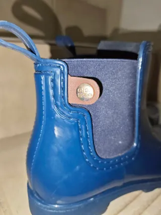 Botas de agua azul