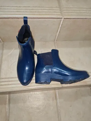 Botas de agua azul