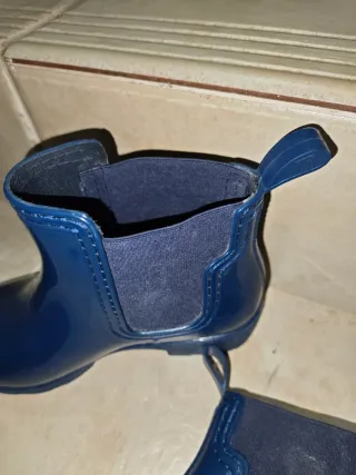 Botas de agua azul