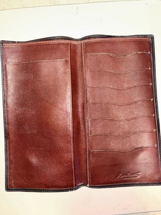 Cartera de piel Monti Branti antigua