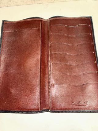 Cartera de piel Monti Branti antigua