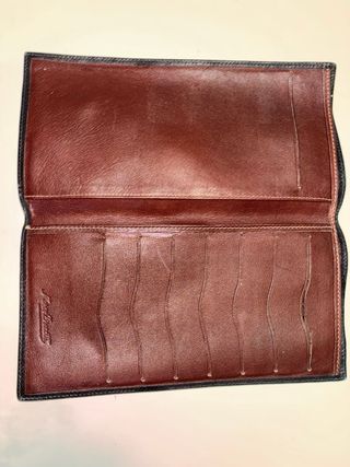 Cartera de piel Monti Branti antigua