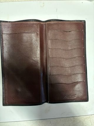 Cartera de piel Monti Branti antigua