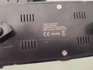 Lote de focos de railes Iluminación LED Negros