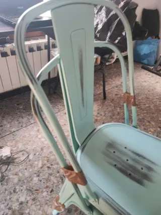 2 Sillas Metálicas Estilo Tolix