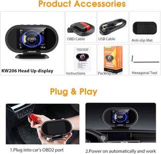KONNWEI KW206 OBD2 Pantalla Digital