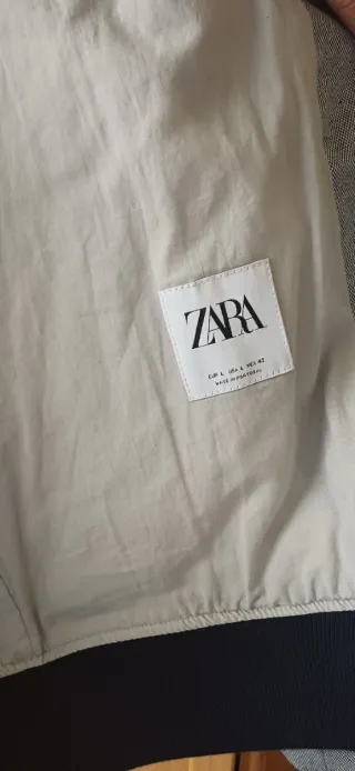 NUEVA Chaqueta de vestir hombre azul y gris