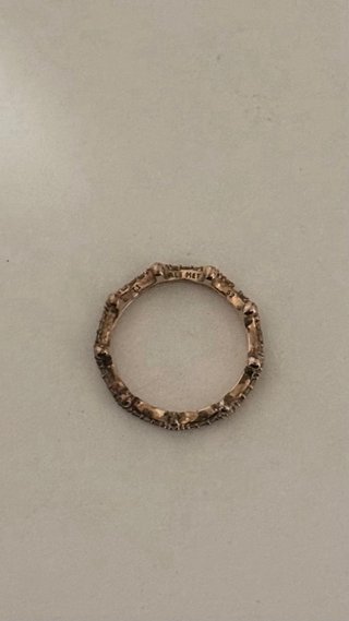Anillo Pandora Corona Tiara Rosa Oro