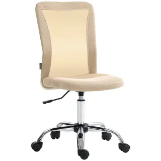 Silla de oficina giratoria beige