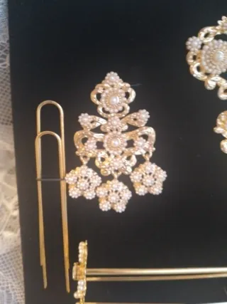 Aderezo Fallera Dorado adulta