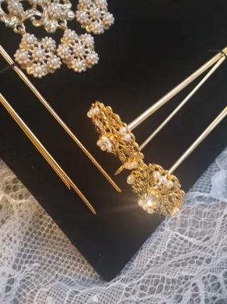 Aderezo Fallera Dorado adulta