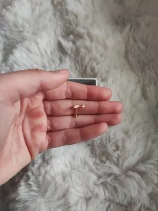 Pendiente oro segundo agujero