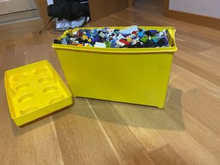 Caja Almacenaje LEGO Amarillo 1000 piezas