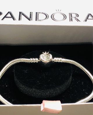 Pandora Charm Coroa Cravejada Prata, 20 cencentíme