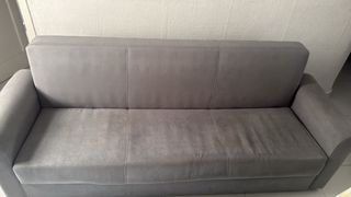 Sofá Cama Gris con Almacenamiento