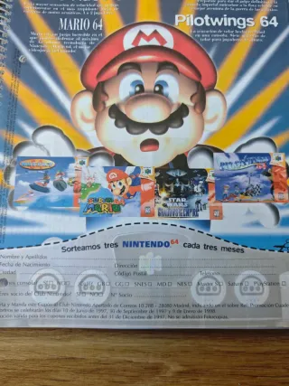 Libretas Nintendo Originales 1997 NUEVAS