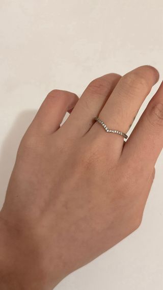 Anillo Pandora V Chevron Oro rosa