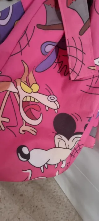 Gabardina Larga Estampada Multicolor