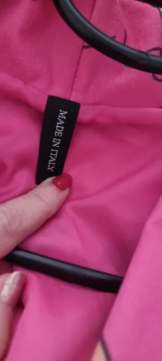 Gabardina Larga Estampada Multicolor