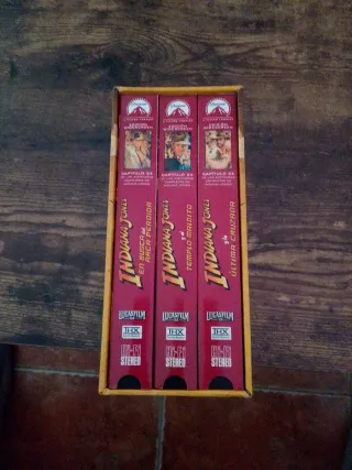 Trilogía indiana Jones en vhs