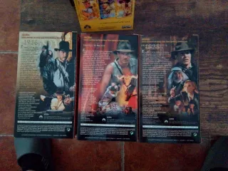 Trilogía indiana Jones en vhs