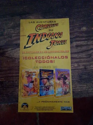 Trilogía indiana Jones en vhs