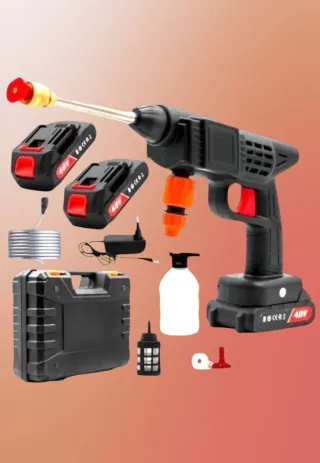 Pistola Idropulitrice a Batteria Ricaricabile Set