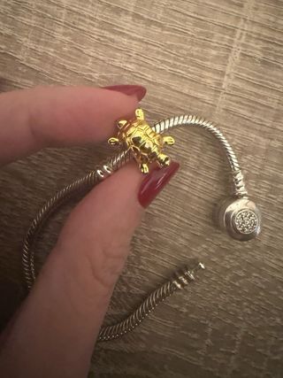 Pulsera Pandora 16cm Tortuga Dorada