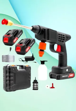 Pistola Idropulitrice a Batteria Ricaricabile Set