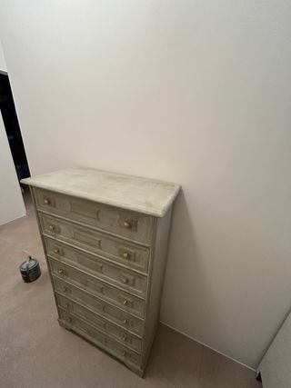 Cassettiera settimino in legno 7 cassetti shabby