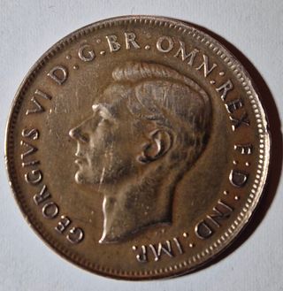 Australia,1 Penny 1948,bronzo.Zecca Melbourne.SPL.