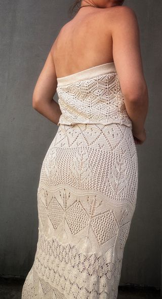 Vestido largo de crochet Bodyflirt Boutique