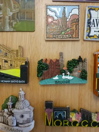 Lote 12 Imanes Recuerdos Viajes