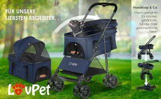 Passeggino per cani LovPet 20 kg