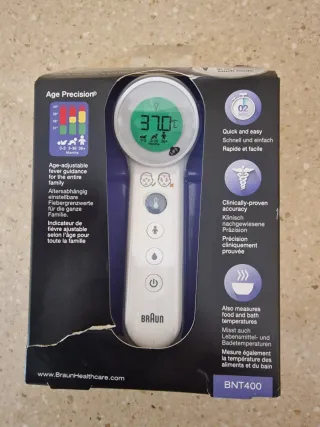 Termómetro Braun BNT400 sin contacto. A estrenar.