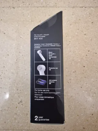 Termómetro Braun BNT400 sin contacto. A estrenar.