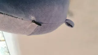 Cuscino da viaggio grigio/viola Sfoderabile