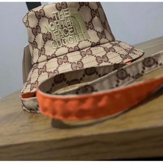 Berretto Gucci The North Face Beige Arancione