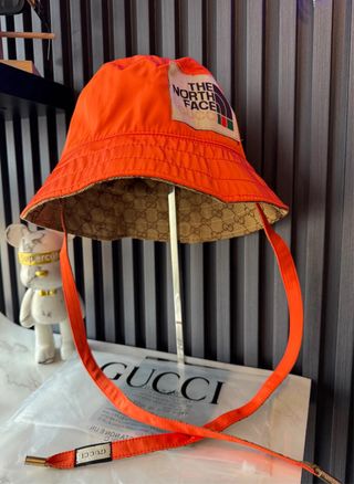 Berretto Gucci The North Face Beige Arancione