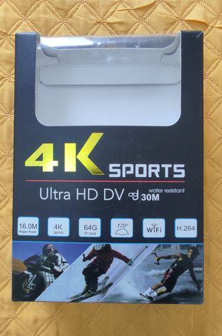 Action Cam 4K Ultra HD con Batteria