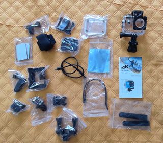 Action Cam 4K Ultra HD con Batteria