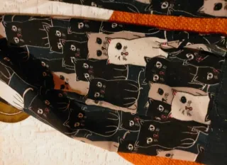 Blusa Anany con estampado de gatos