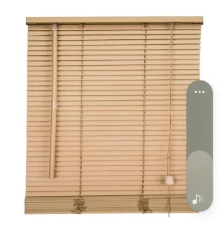 Persiana Veneciana madera color natural.