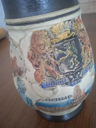 Jarra Cerveza Bélgica Cerámica